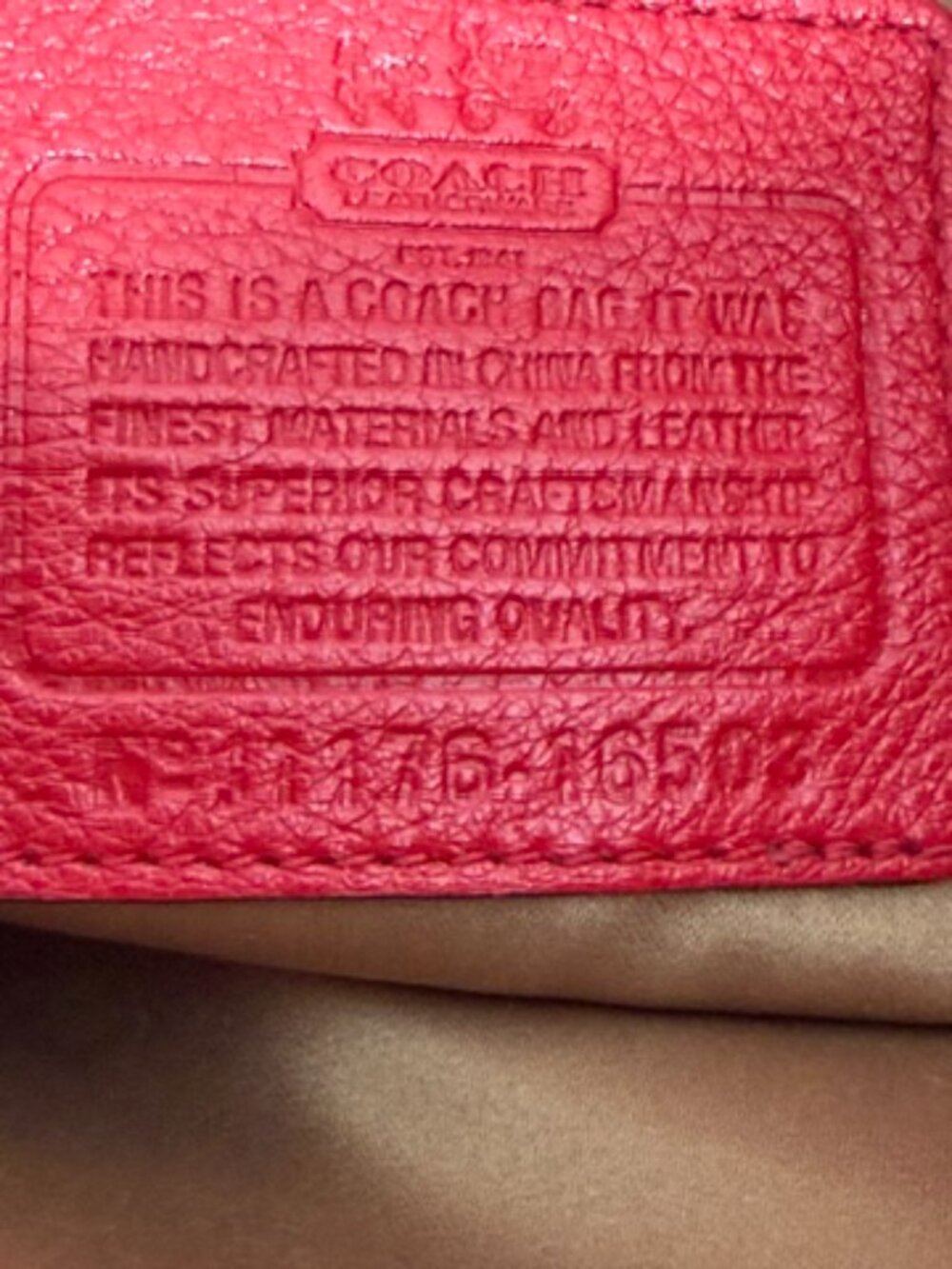 COACH Y2K Madison Maggie Red Leather Shoulder Bag - Picture 12 of 15